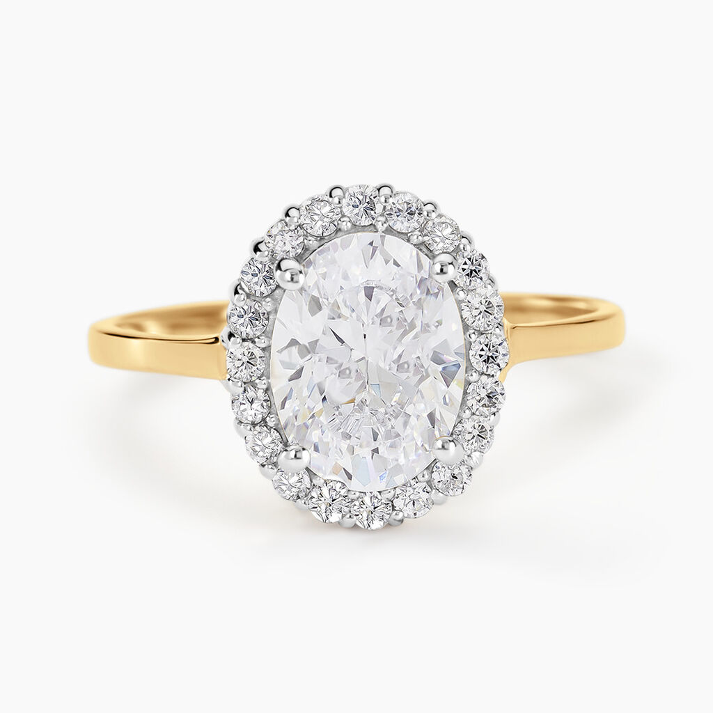 Bague Solitaire Cillie Or Jaune Oxyde De Zirconium - Solitaires Femme | Marc Orian