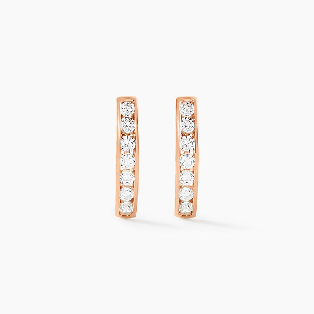 Creoles Or Rose Jacoba Oxydes - Cr&eacute;oles Femme | Marc Orian