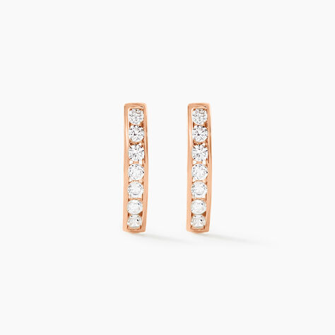 Creoles Or Rose Jacoba Oxydes - Cr&eacute;oles Femme | Marc Orian