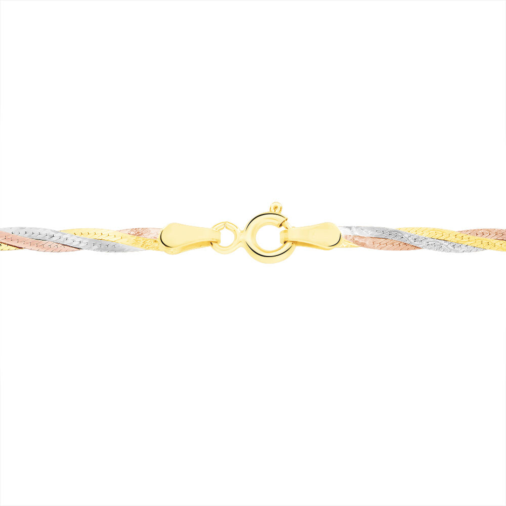 Collier Jasmin Tresse Or Tricolore - Colliers Femme | Marc Orian