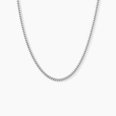 Cha&icirc;ne Clementine Argent Blanc - Colliers fantaisie Homme | Marc Orian