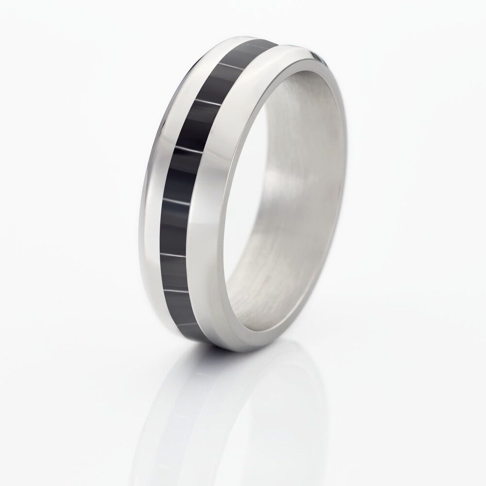 Bague Phebus Him Acier Blanc - Bagues grosses Homme | Marc Orian