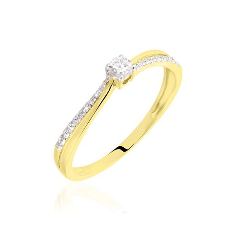 Bague Solitaire Finesse Or Jaune Diamant Diamants - Bagues Solitaire Femme | Marc Orian