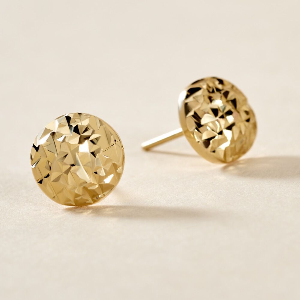 Boucles D'oreilles Puces Dada Or Jaune - Puces Femme | Marc Orian