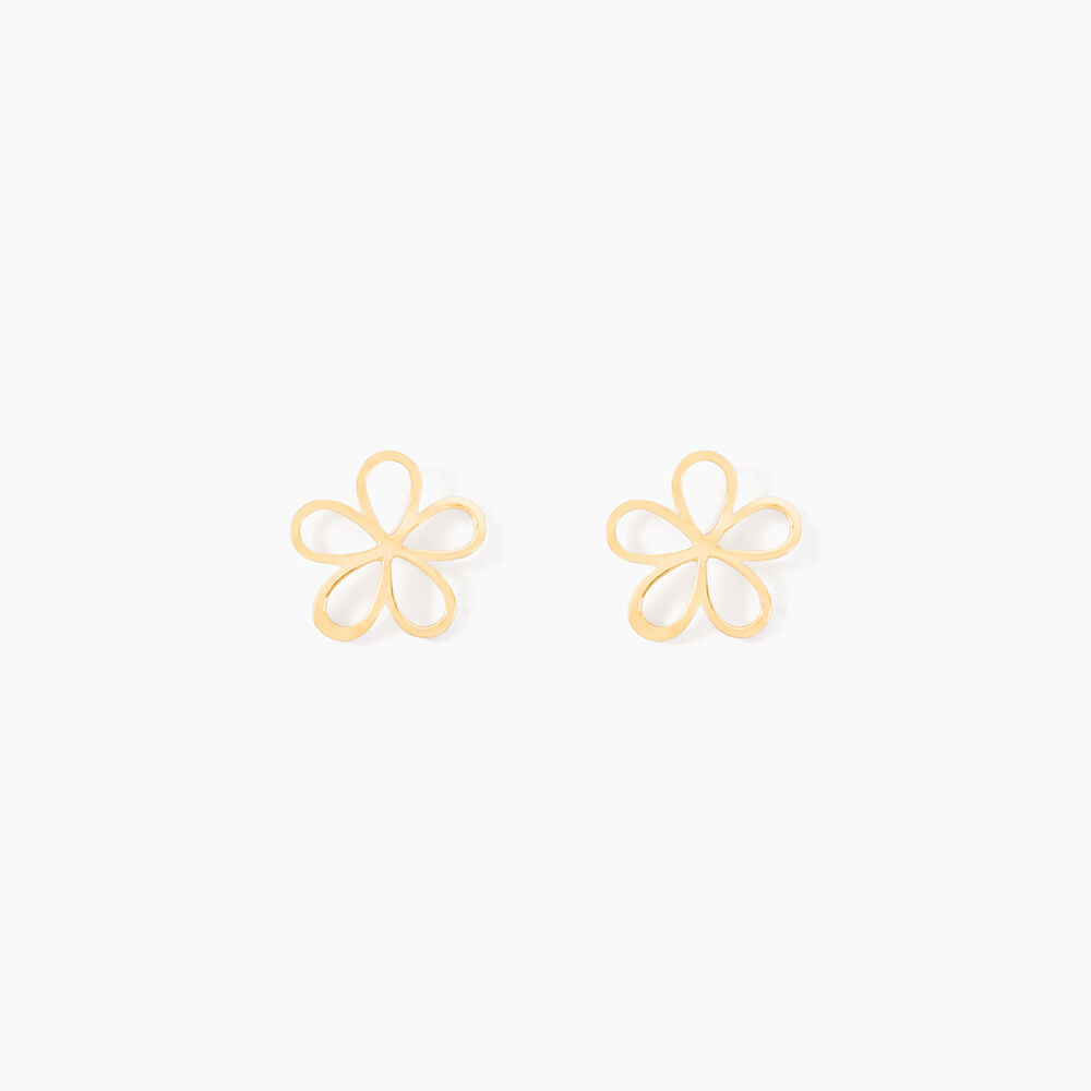 Boucles D'oreilles Puces Fri&eth;rika Or Jaune - Puces Famille | Marc Orian