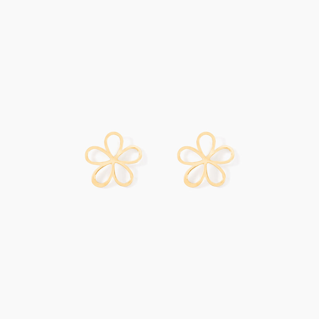 Boucles D'oreilles Puces Fri&eth;rika Or Jaune - Puces Famille | Marc Orian
