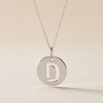 Pendentif Elio D Argent Blanc - Bijoux fantaisie Famille | Marc Orian