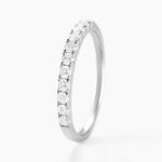 Alliance Pristina Or Blanc Diamant - Alliances avec pierres Femme | Marc Orian