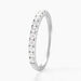 Alliance Pristina Or Blanc Diamant - Alliances avec pierres Femme | Marc Orian