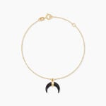 Bracelet Solange Or Jaune Onyx - Bracelets cha&icirc;nes Femme | Marc Orian