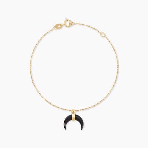 Bracelet Solange Or Jaune Onyx - Bracelets cha&icirc;nes Femme | Marc Orian