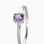 Bague Lily Or Blanc Amethyste - Bagues pierres fines Femme | Marc Orian