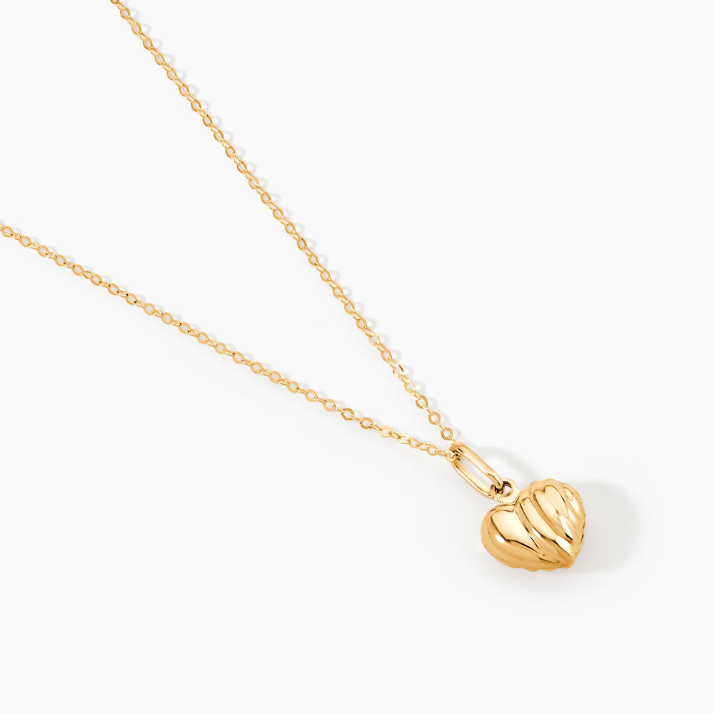 Pendentif Eudocie Coeur Stri Or Jaune - Pendentifs Famille | Marc Orian