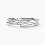 Bague Selene Or Blanc Diamant - Solitaires Femme | Marc Orian