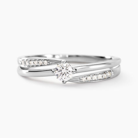 Bague Selene Or Blanc Diamant - Parures de mariage Femme | Marc Orian