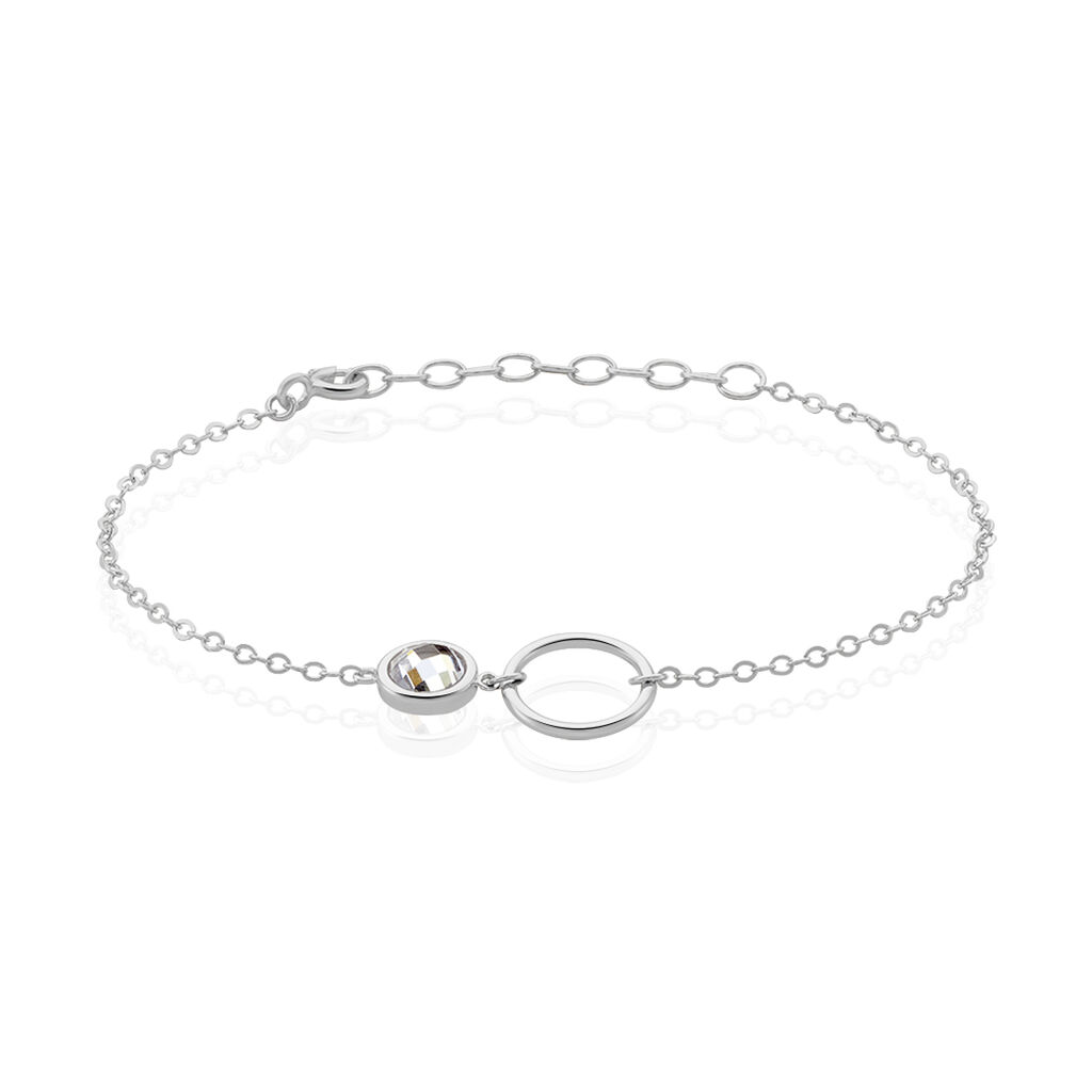 Bracelet Bastiano Argent Blanc Oxyde De Zirconium - Bracelets fantaisie Femme | Marc Orian