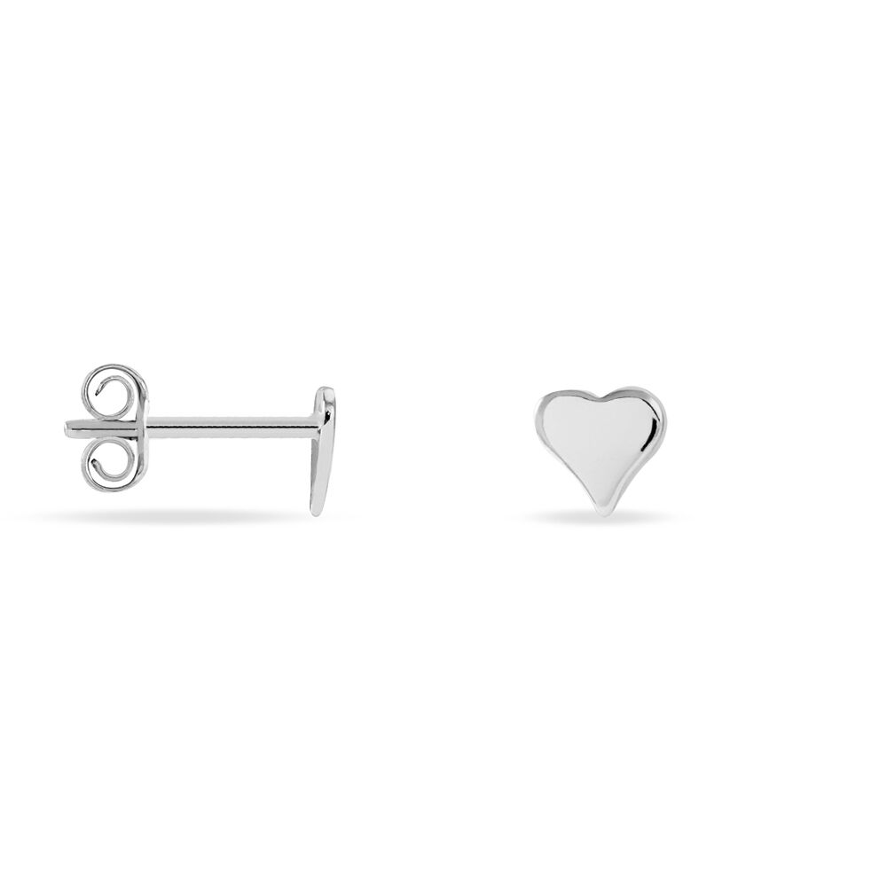 Boucles D'oreilles Puces Jeanne-françoise Argent Blanc - Puces Femme | Marc Orian