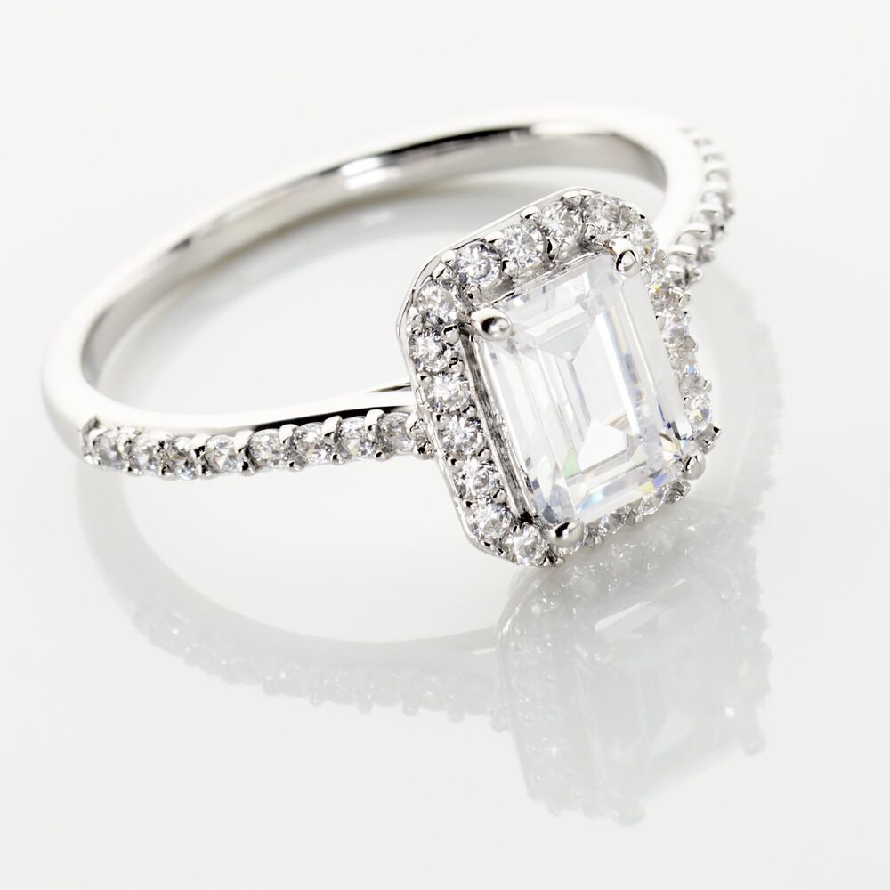 Bague Solitaire Cadmos Argent Blanc Oxyde De Zirconium - Solitaires Femme | Marc Orian