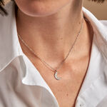 Collier Twiggy Argent Blanc - Colliers ras du cou Femme | Marc Orian