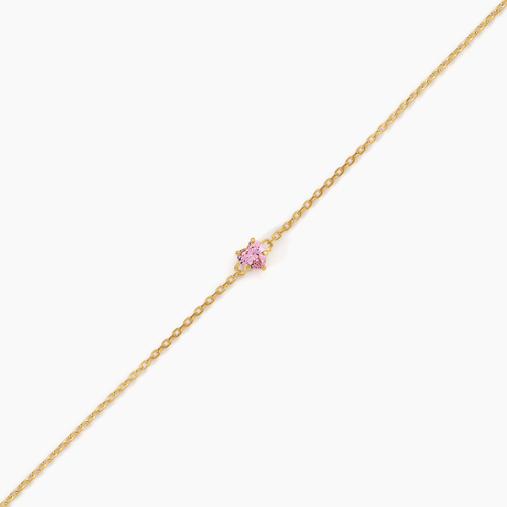 Bracelet Avaya Argent Dor&eacute; A L'Or 750/1000 Oxyde De Zirconium - Bracelets fantaisie Enfant | Marc Orian