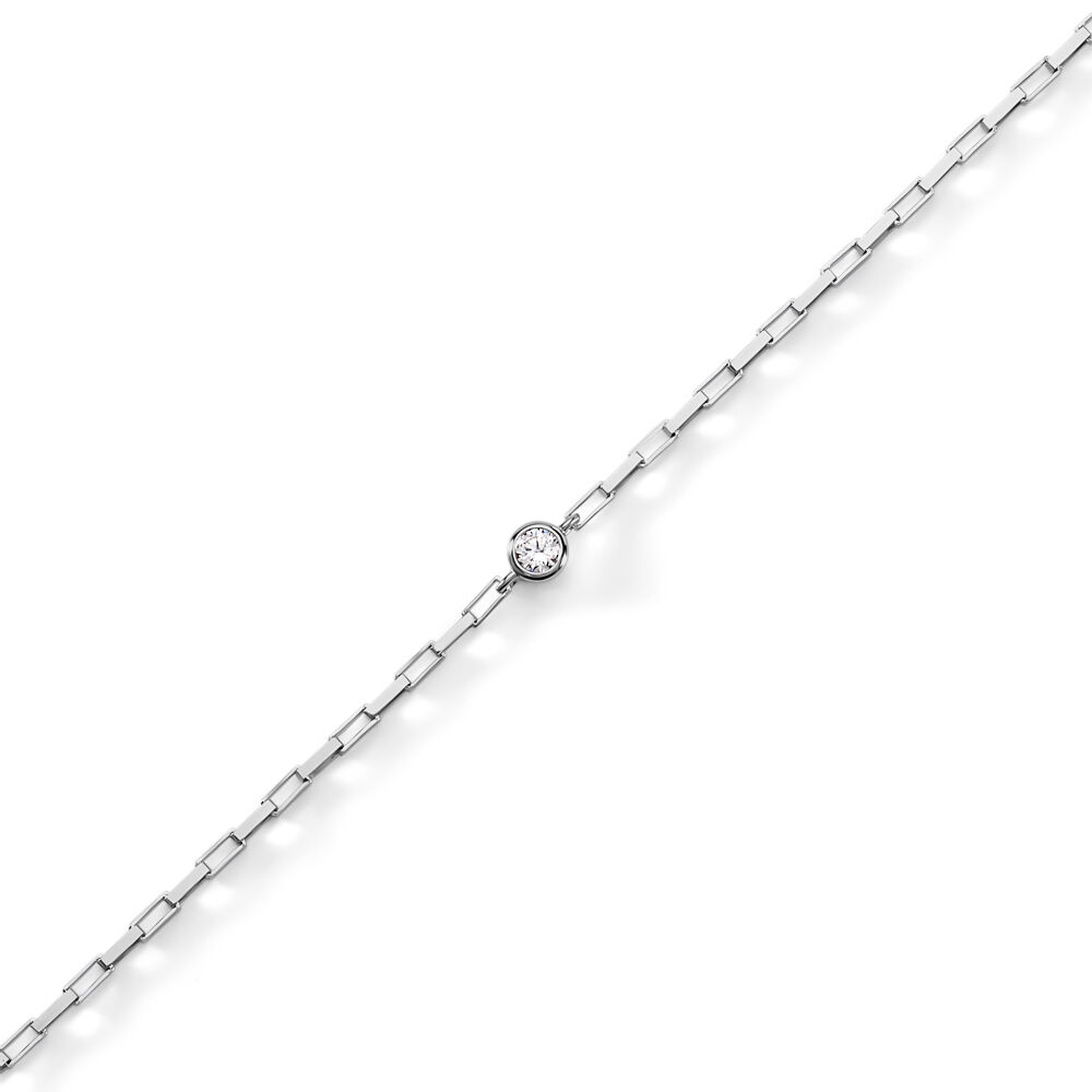 Bracelet Nexus Argent Blanc Oxyde De Zirconium - Bracelets fantaisie Femme | Marc Orian