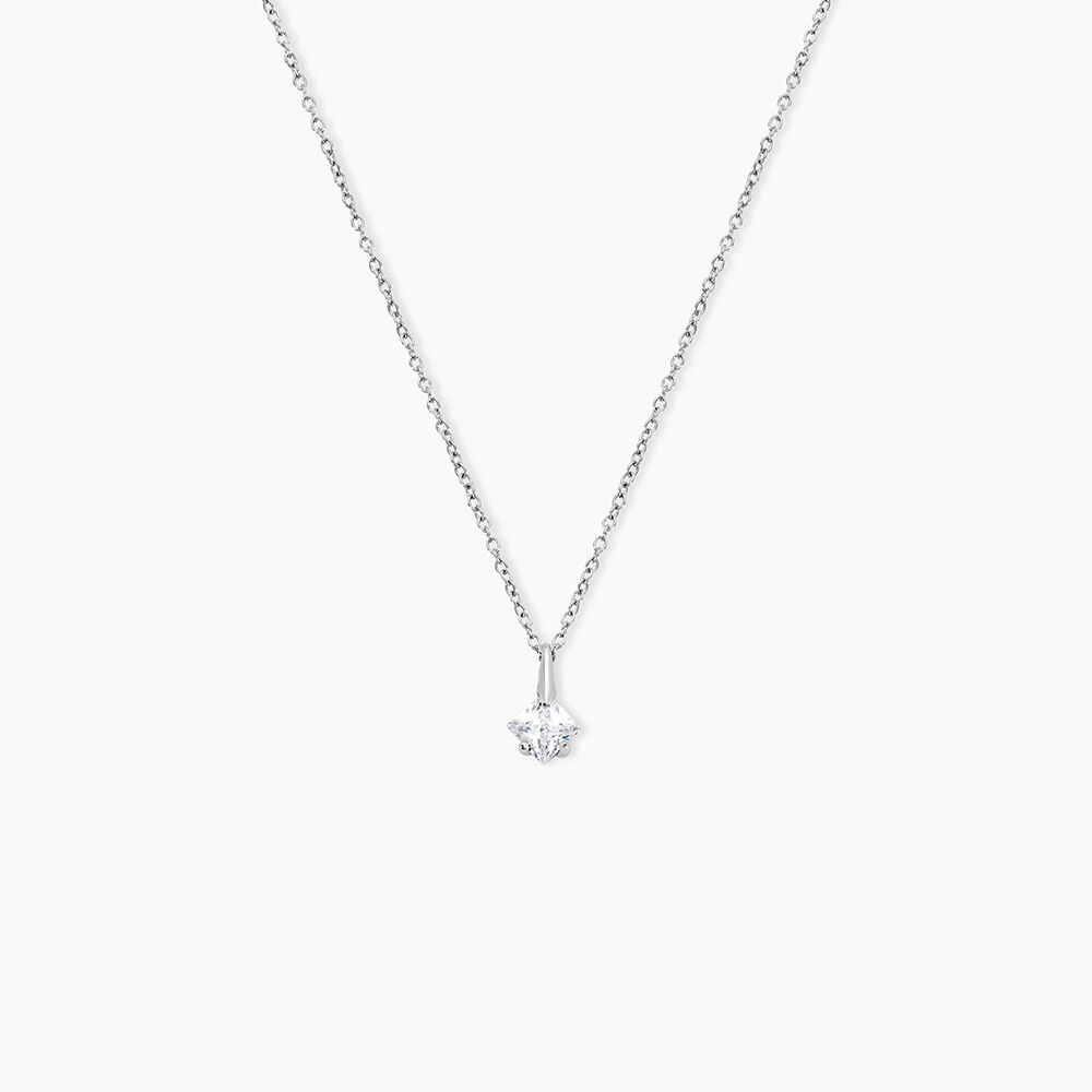 Collier Amad&eacute;a Argent Blanc Oxyde De Zirconium - Colliers avec pierres Femme | Marc Orian
