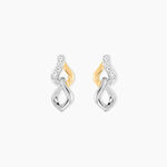 Boucles D'Oreilles Pendantes Or Jaune Argent Blanc Oxyde De Zirconium - Pendantes Femme | Marc Orian