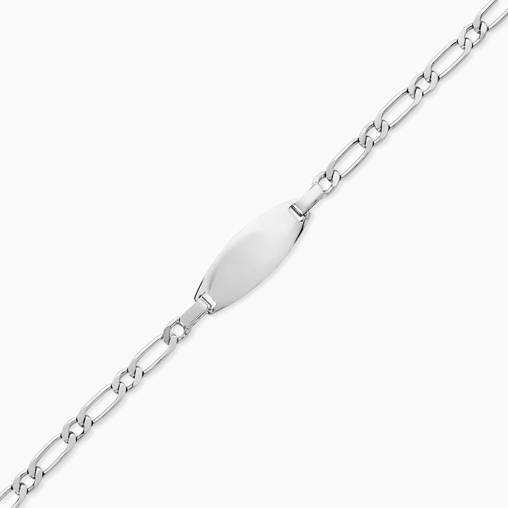 Bracelet Identit&eacute; Anilo Argent Blanc - Gourmettes Enfant | Marc Orian