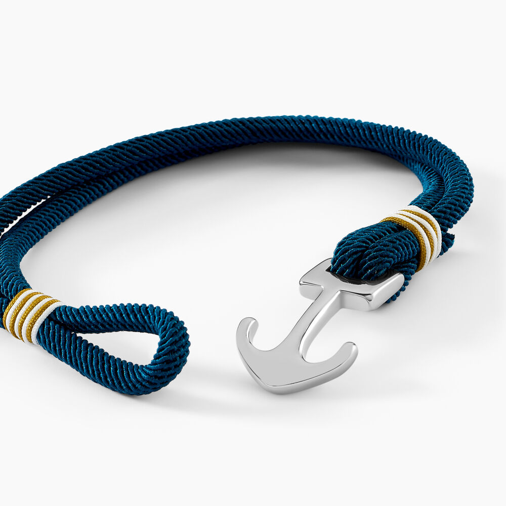 Bracelet Malo Acier Blanc - Bracelets cordons Homme | Marc Orian