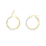 Cr&eacute;oles Lolly Or Bicolore - Cr&eacute;oles Femme | Marc Orian