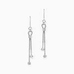 Boucles D'oreilles Pendantes Magel Argent Blanc - Pendantes Femme | Marc Orian