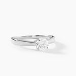 Bague Vicoeuria Ld Platine Blanc Diamant Synth&eacute;tique - Solitaires Femme | Marc Orian