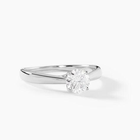 Bague Vicoeuria Ld Platine Blanc Diamant Synth&eacute;tique - Solitaires Femme | Marc Orian