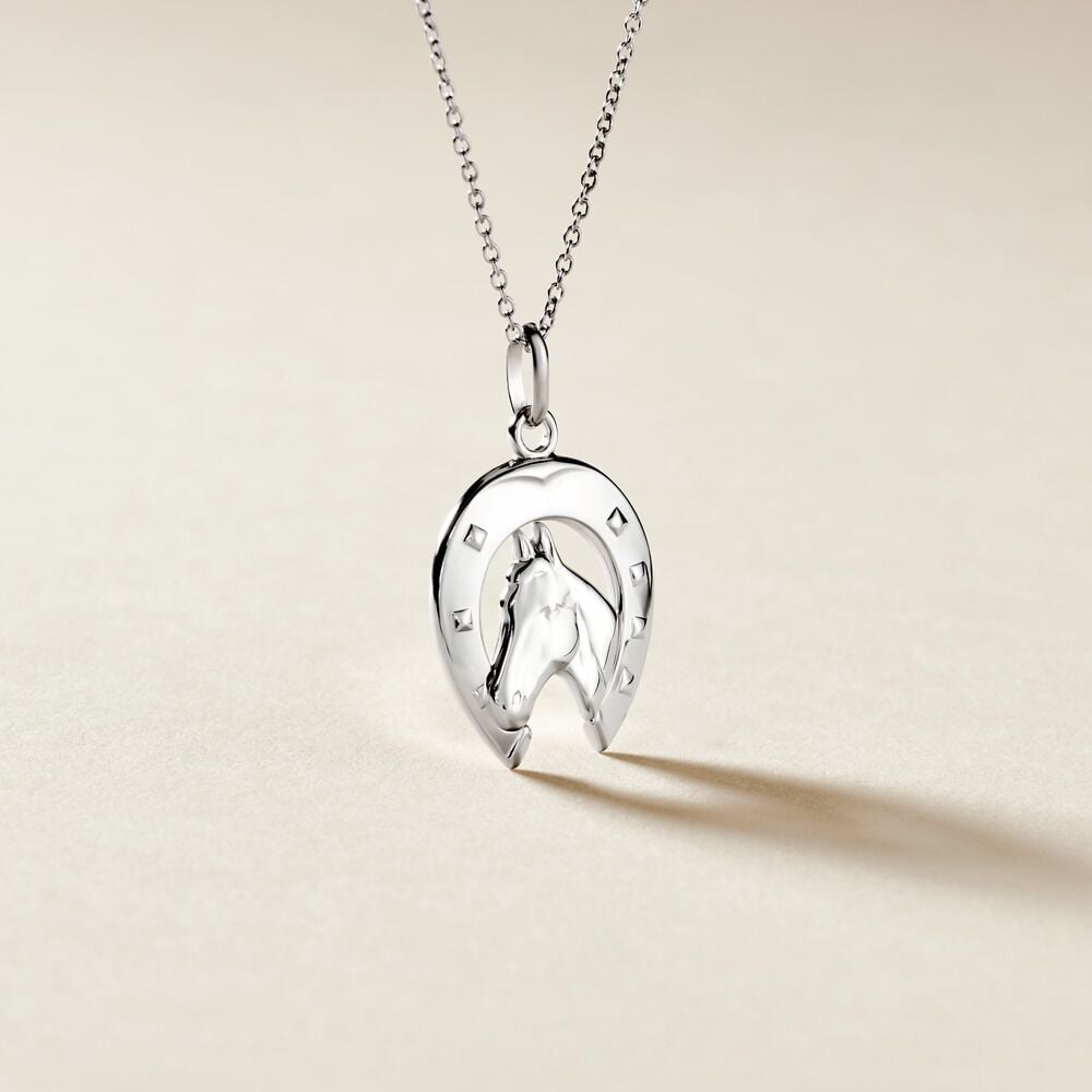 Pendentif Dua Argent Blanc - Bijoux fantaisie Famille | Marc Orian