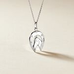 Pendentif Dua Argent Blanc - Bijoux fantaisie Famille | Marc Orian