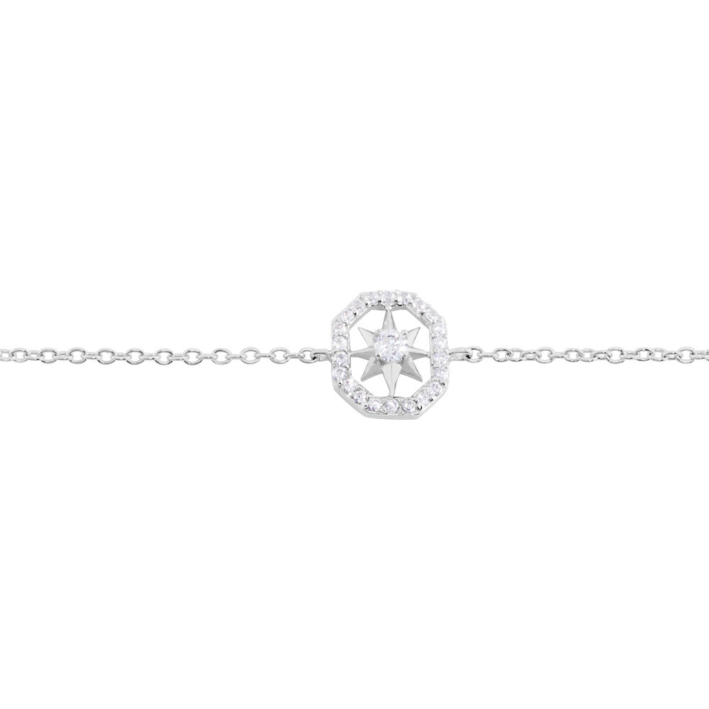 Bracelet Ray Argent Oxyde De Zirconium - Bracelets chaînes Femme | Marc Orian
