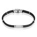Bracelet Yannik Acier Blanc - Bracelets cordons Homme | Marc Orian