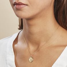 Pendentif Vierge Ovale Or Jaune - Pendentifs Famille | Marc Orian