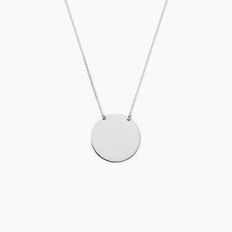 Collier Lisa Or Blanc - Bijoux personnalis&eacute;s Femme | Marc Orian