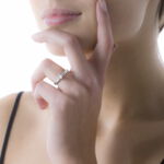 Bague Solitaire Loren Or Blanc Diamant - Solitaires Femme | Marc Orian