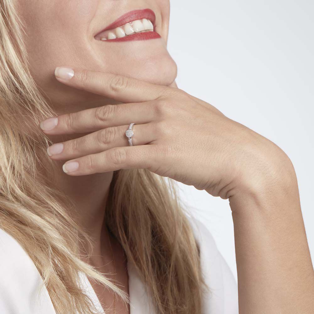 Bague Lisyae Or Blanc Diamants - Bagues pierres précieuses Femme | Marc Orian