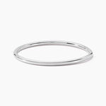 Bracelet Jonc Tabata Argent Blanc - Bracelets joncs Femme | Marc Orian