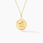 Pendentif Ange Rond Or Jaune - M&eacute;dailles et m&eacute;daillons Famille | Marc Orian