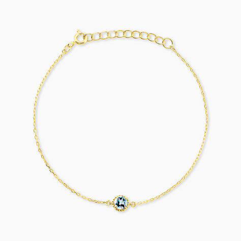 Bracelet Poem Argent Jaune Topaze Bleu Sky - Bracelets fantaisie Femme | Marc Orian