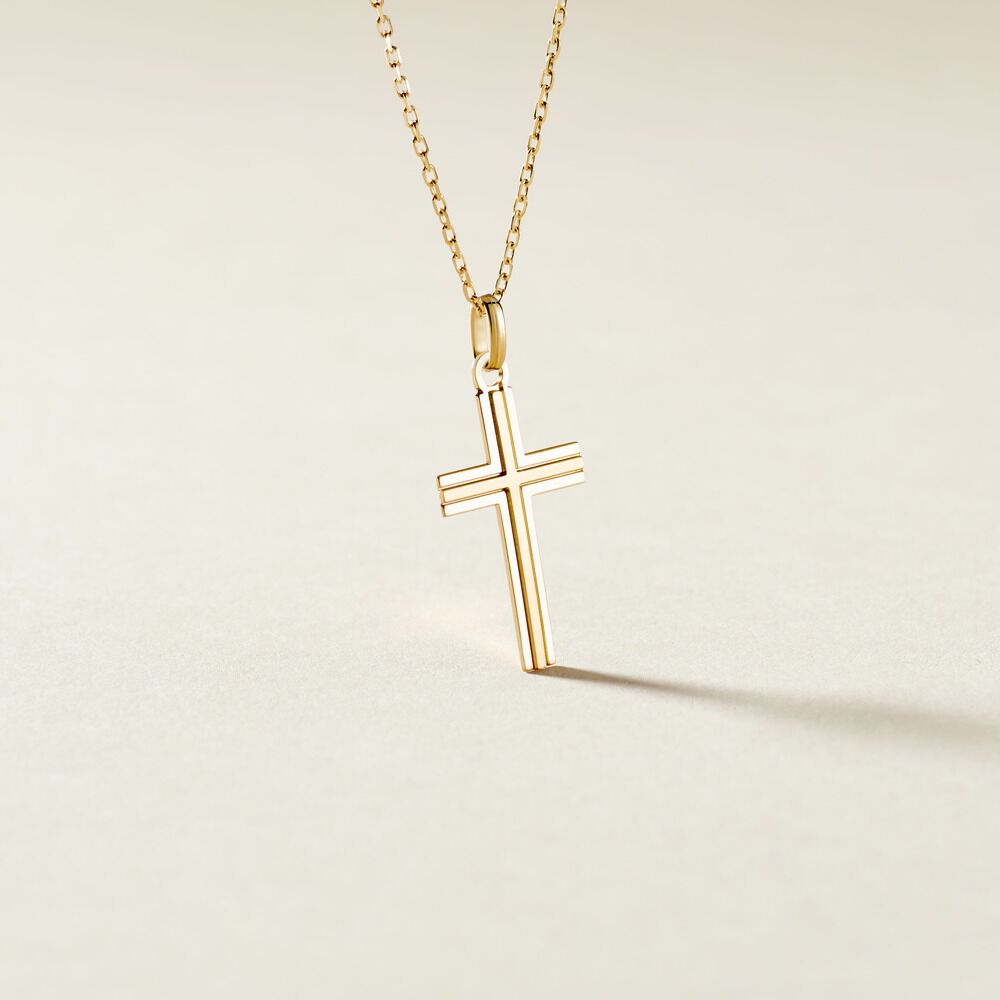 Pendentif Alyssa Croix Or Jaune - Pendentifs Unisex | Marc Orian