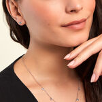 Boucles D'oreilles Puces Rio Argent Blanc Oxyde - Puces Femme | Marc Orian