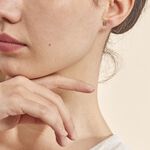 Boucles D'oreilles Puces Filippa Papillon Or Blanc - Puces Femme | Marc Orian