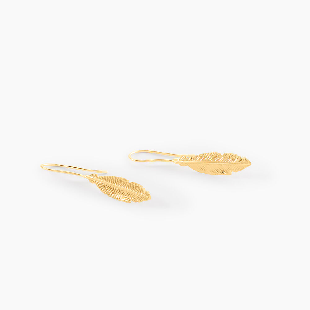 Boucles D'oreilles Pendantes Delphinium Or Jaune - Pendantes Femme | Marc Orian