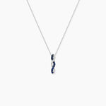 Collier Ligera Or Blanc Saphir Et Diamant - Colliers avec pierres Femme | Marc Orian