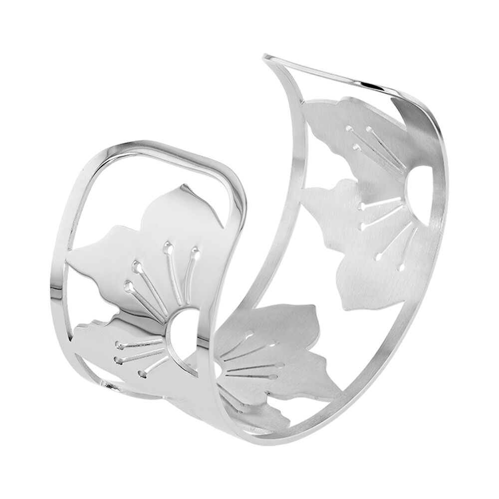 Bracelet Jonc Acier Blanc - Bracelets joncs Femme | Marc Orian